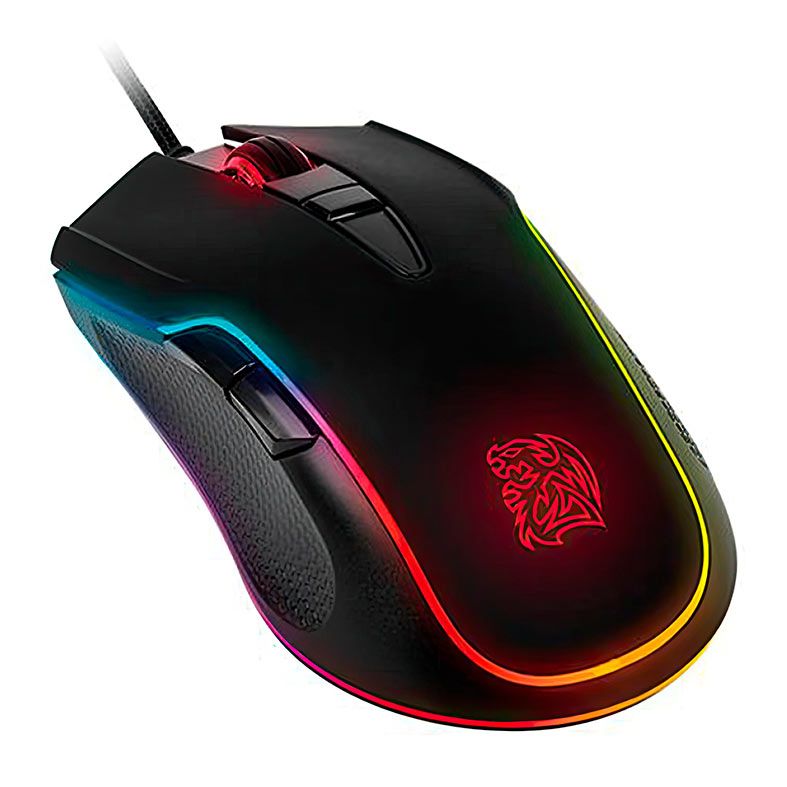 Mouse Gamer Thermaltake Neros, RGB, USB, 3200DPI, 6 Botoes, Preto, EMO-NRR-WDOTBK-01
