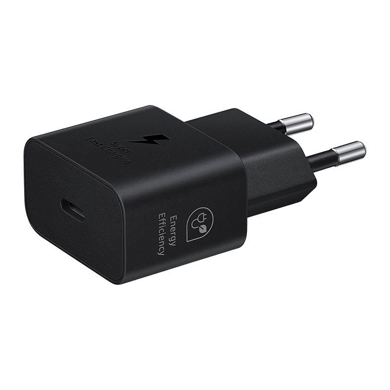 Fonte de Carregador Samsung Super Fast Charging, 25W, USB, Preto, EP-T2510NB