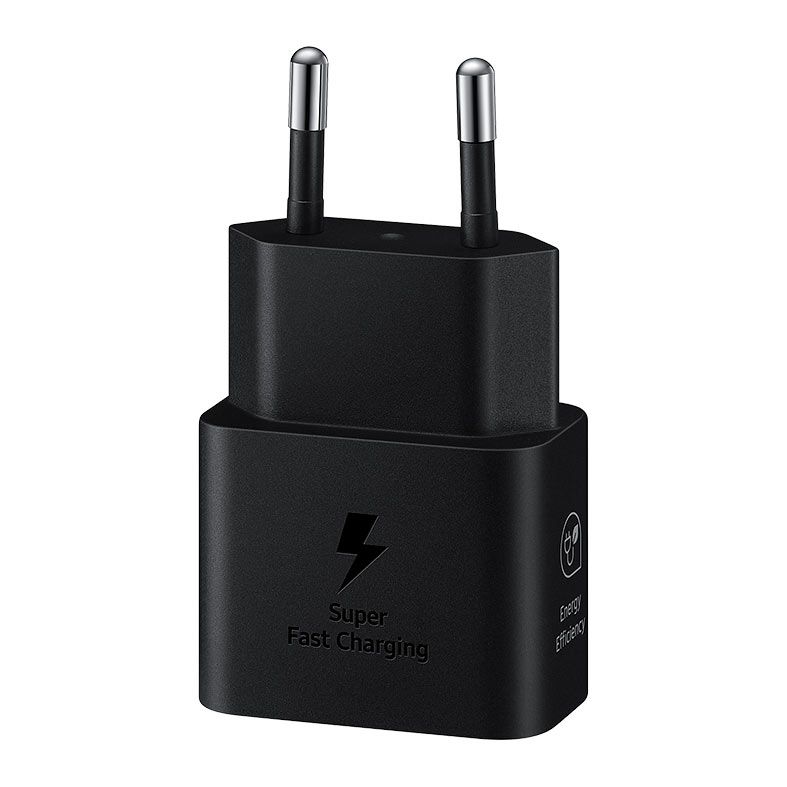 Fonte de Carregador Samsung Super Fast Charging, 25W, USB, Preto, EP-T2510NB