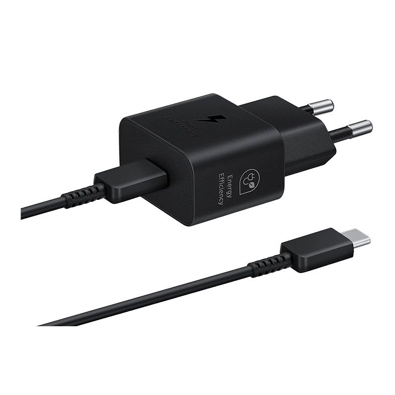Carregador Samsung Super Fast Charging, 25W, USB/USB-C, Preto, EP-T2510XB