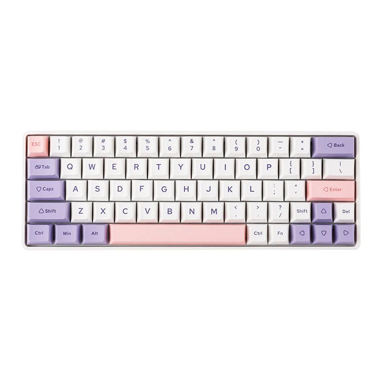 Teclado Mecanico Epomaker EP64, ARGB, Switch Wisteria Linear, Lilac, EP64-LL-WSLN