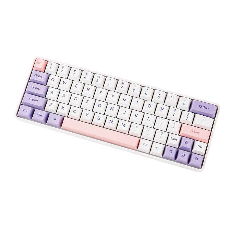 Teclado Mecanico Epomaker EP64, ARGB, Switch Wisteria Linear, Lilac, EP64-LL-WSLN