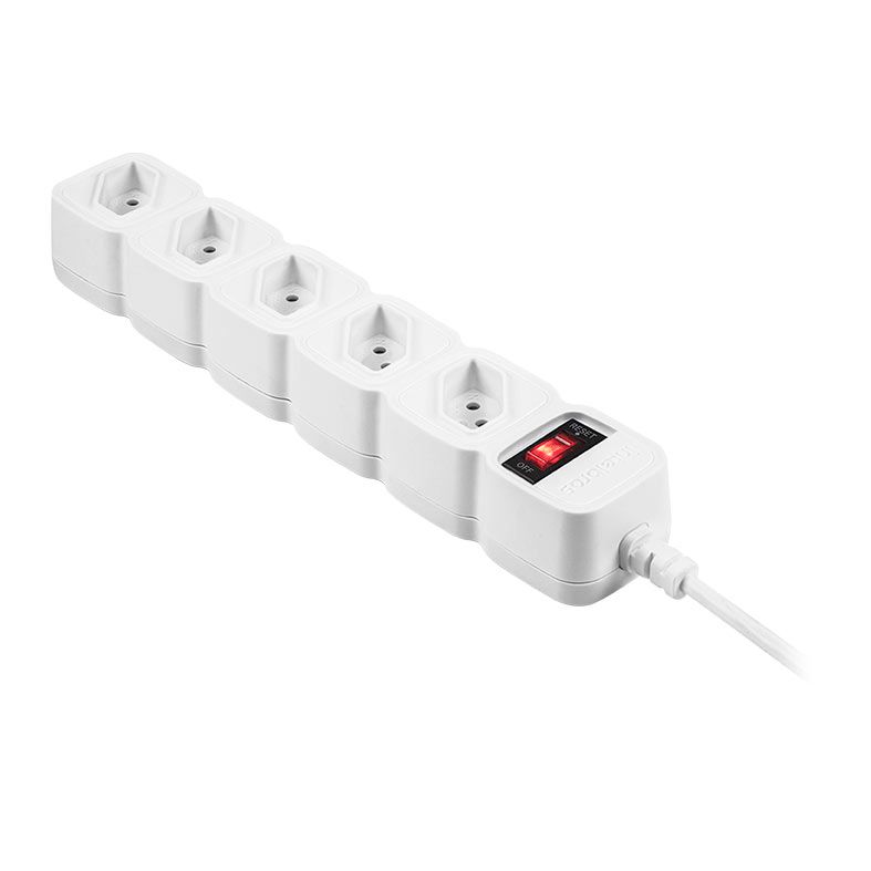 Filtro de Linha Intelbras EPE 205, 5 Tomadas, 1m, Branco, EPE-205-BR