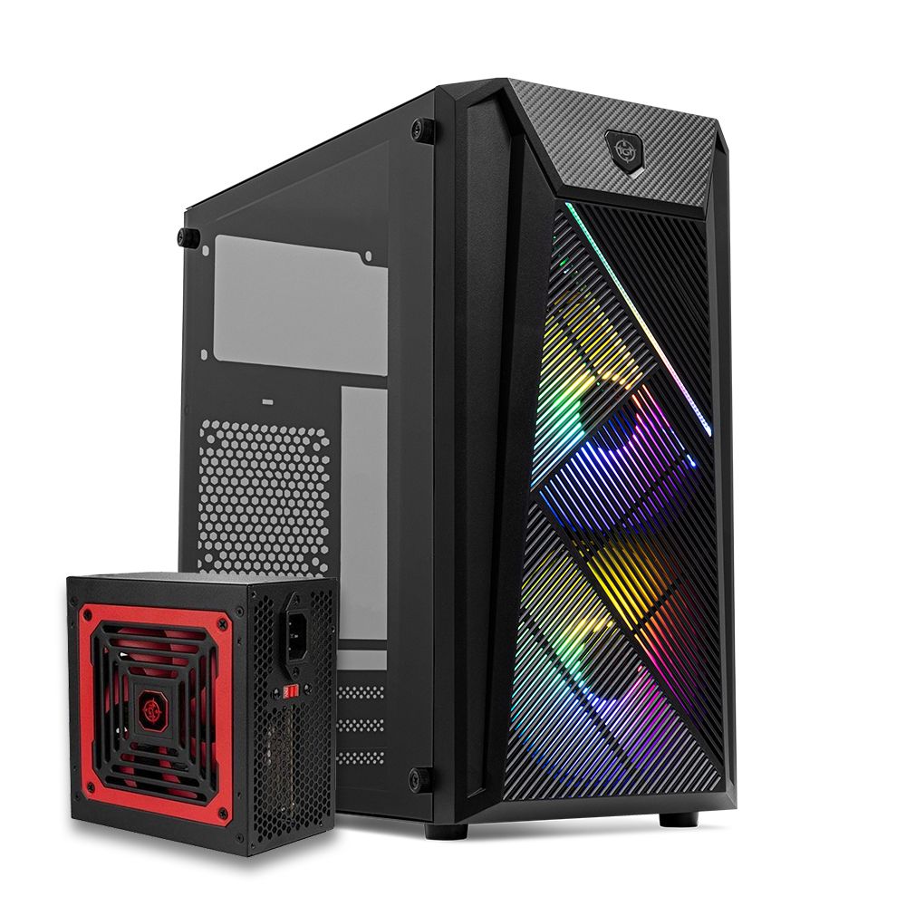 Pichau Kit Upgrade, Gabinete Gamer TGT Erion + Fonte TGT Tomahawk 500W