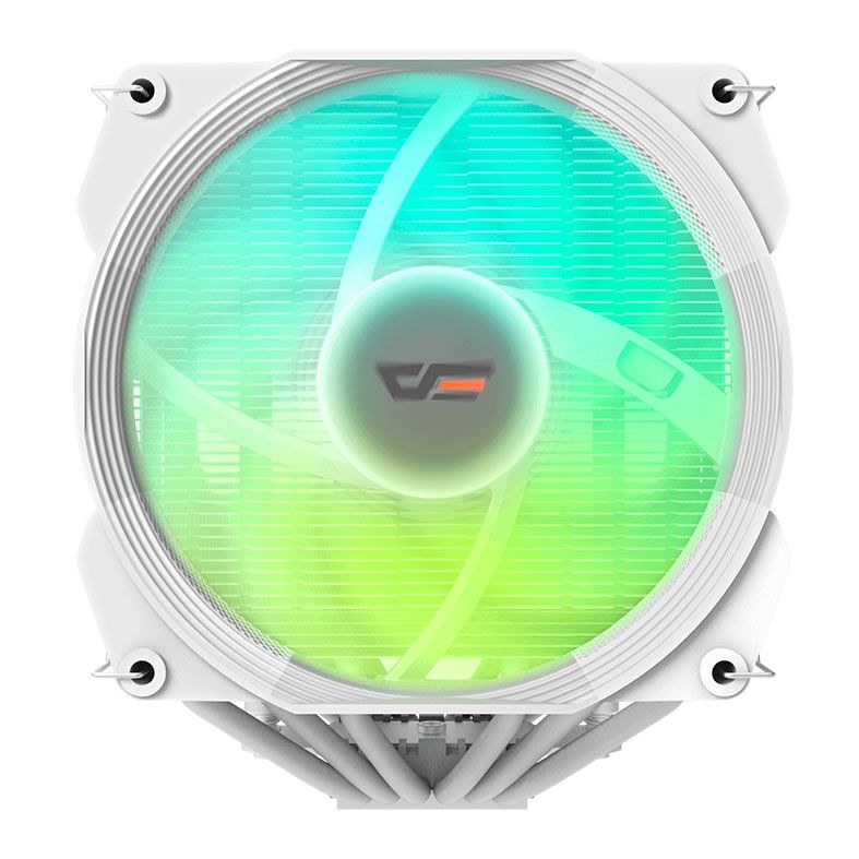 Cooler Para Processador Aigo Darkflash Ellsworth D21, ARGB, 130mm, Branco, ES-D21PWM-WH