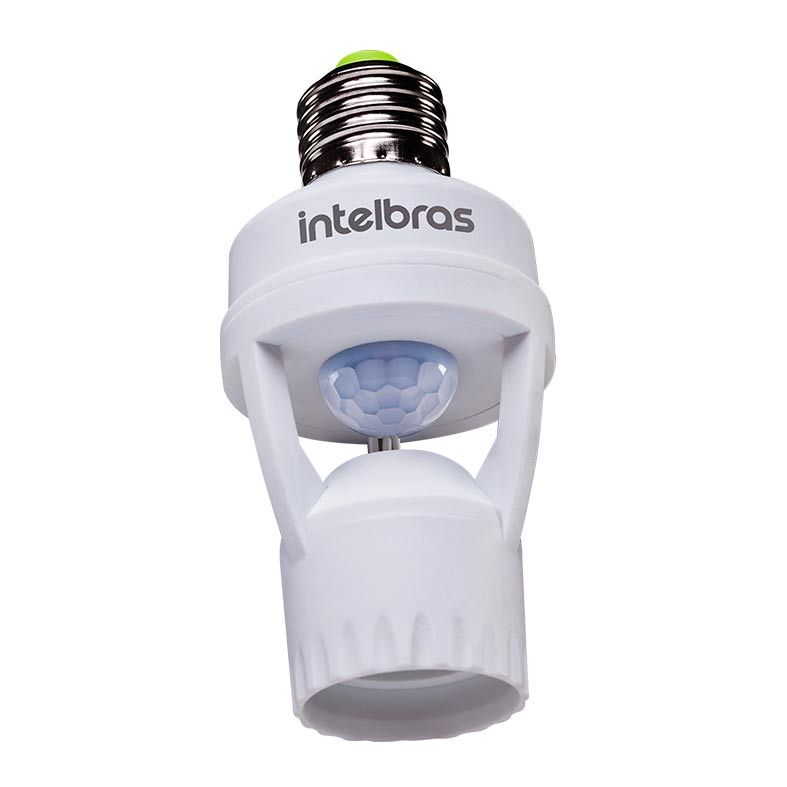 Sensor de Presença Intelbras para Iluminação com Soquete ESP 360 S Branco