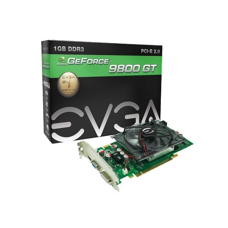 Placa de Video EVGA GeForce 9800 GT 1GB DDR3 256-bit, 01G-P3-N988-L1