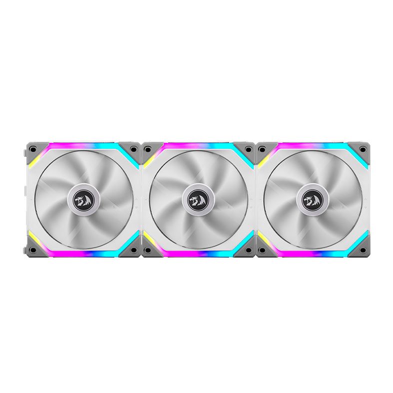 Kit Ventoinhas Lian Li Uni Fan SL120 Redragon Spec, RGB, 3x120mm, Branca, UF-SL120-3W-SI