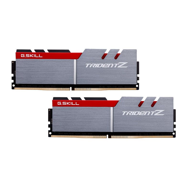 Memoria G.Skill Trindent Z, 16GB (2x8GB), DDR4, 3200MHz, C14, Cinza e Vermelha, F4-3200C14D-16GTZ