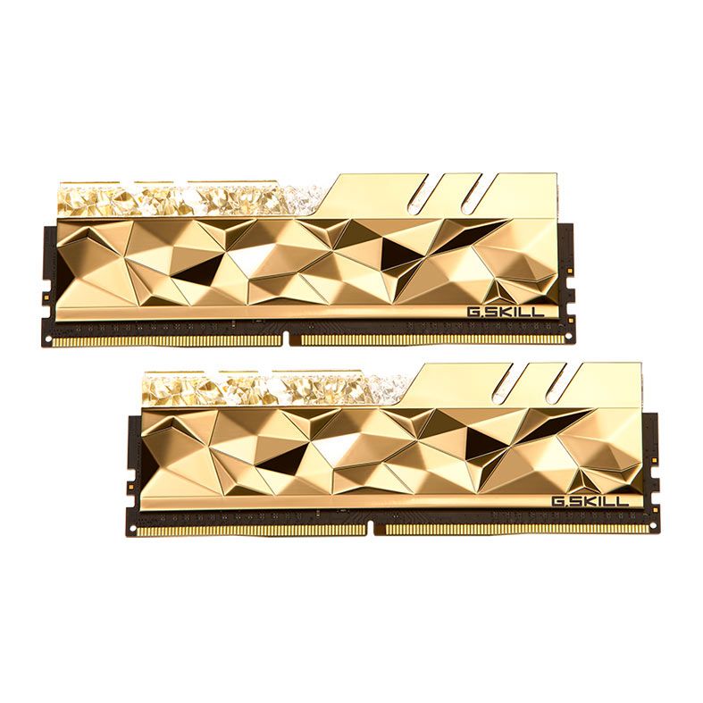 Memoria G.Skill Trident Z Royal Elite, RGB, 32GB (2x16GB), DDR4, 4266MHz, C16, Dourada, F4-4266C16D-32GTEG