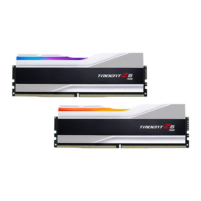 Memoria G.Skill Trident Z5 RGB, 32GB (2x16GB), DDR5, 5200MHz, C40, Prata, F5-5200J4040A16GX2-TZ5RS