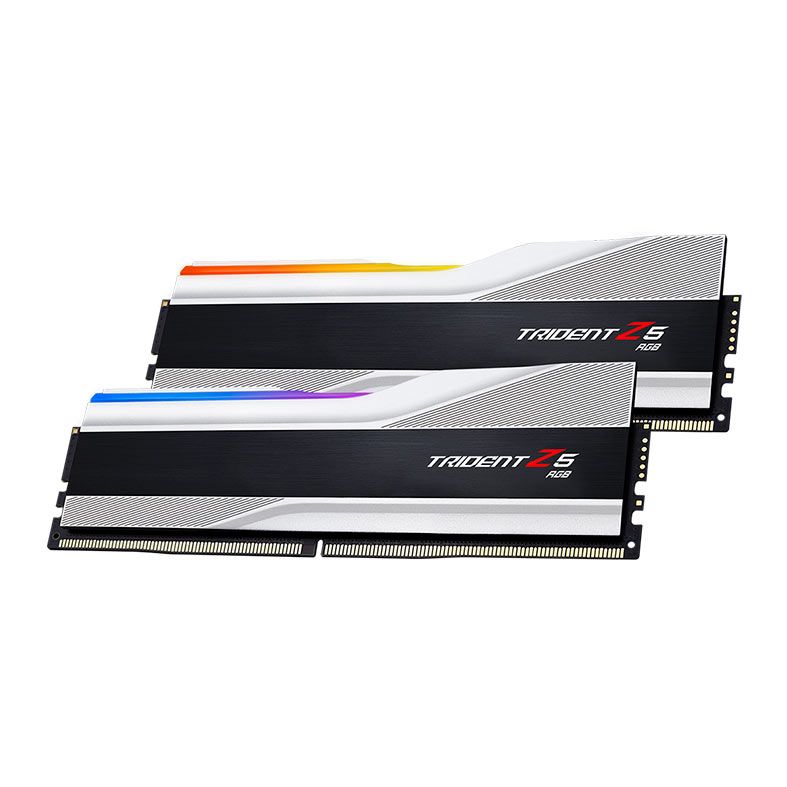 Memoria G.Skill Trident Z5 RGB, 32GB (2x16GB), DDR5, 5200MHz, C40, Prata, F5-5200J4040A16GX2-TZ5RS