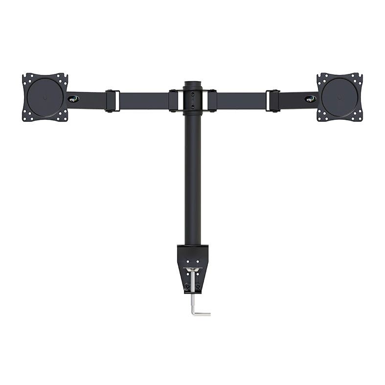 Suporte Multiarticulado de Mesa Para 2 Monitores ELG, 14 Pol. a 27 Pol., Preto, F50X2