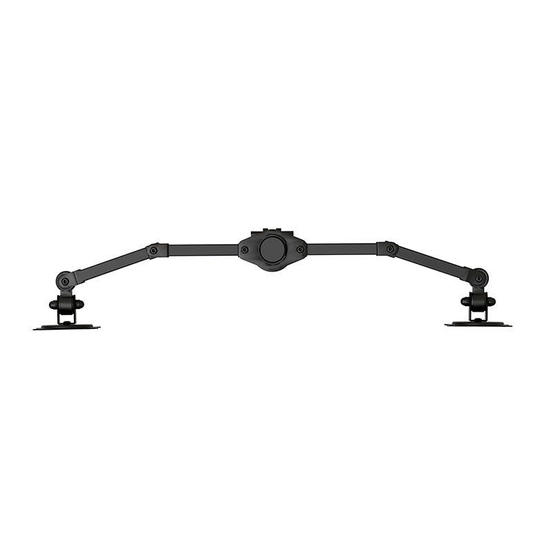Suporte Multiarticulado de Mesa Para 2 Monitores ELG, 14 Pol. a 27 Pol., Preto, F50X2