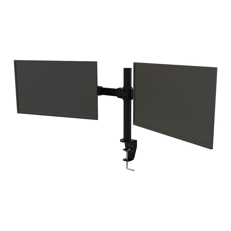 Suporte Multiarticulado de Mesa Para 2 Monitores ELG, 14 Pol. a 27 Pol., Preto, F50X2