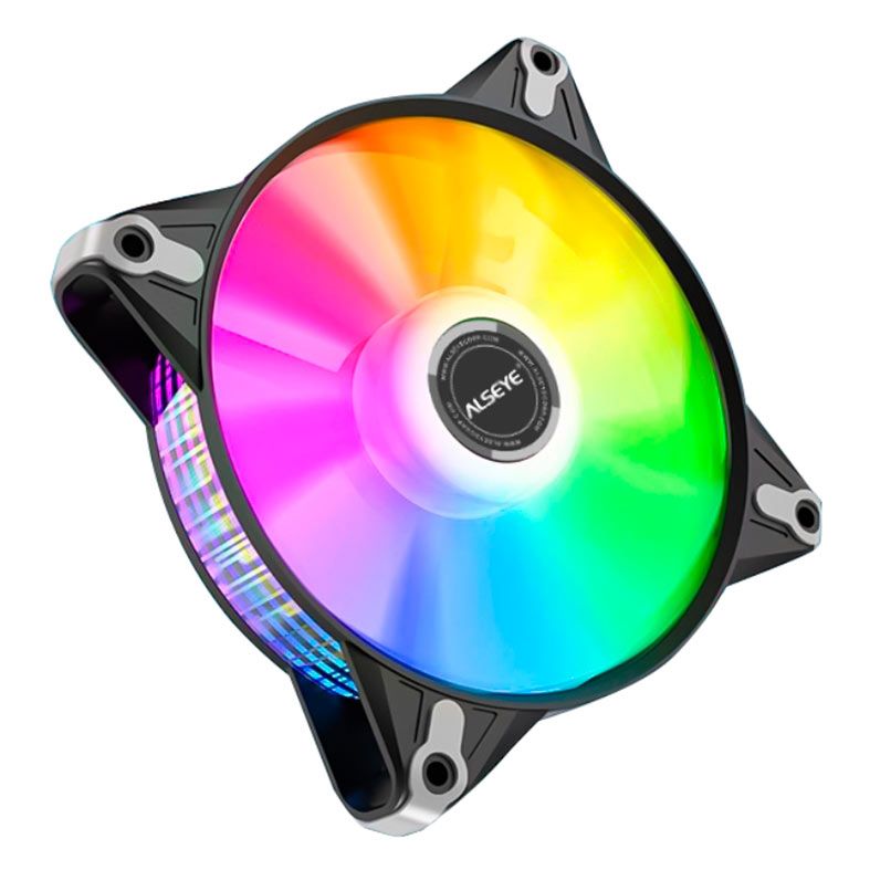 Ventoinha Alseye FB120, Rainbow, 120mm, Preto, FB120-BLACK