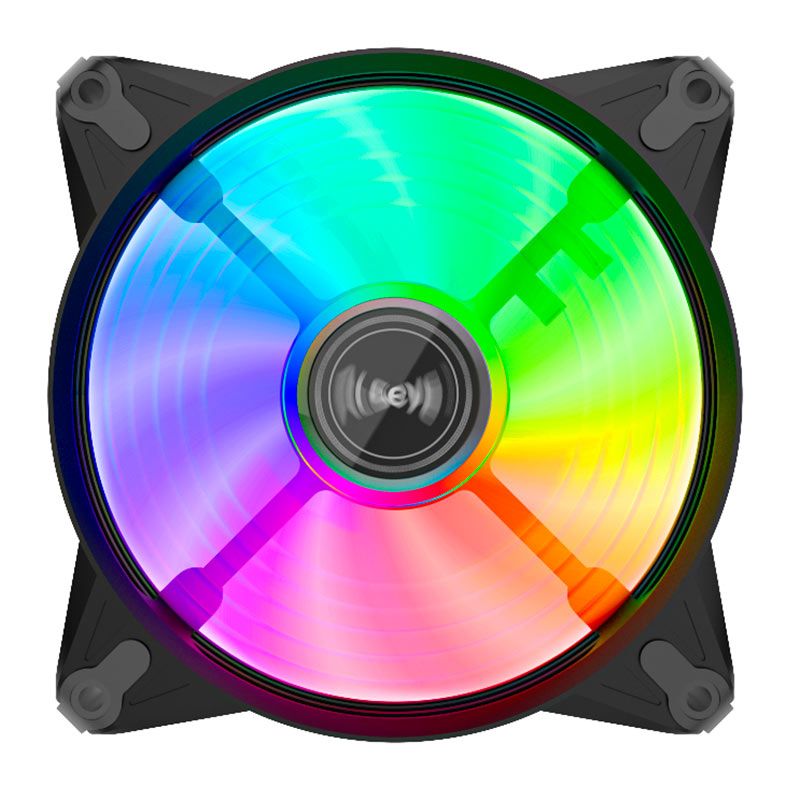 Ventoinha Alseye FB120, Rainbow, 120mm, Preto, FB120-BLACK