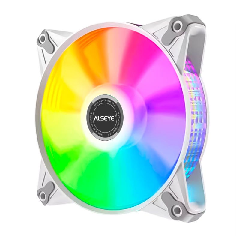 Ventoinha Alseye FB120, Rainbow, 120mm, Branco, FB120-WHITE