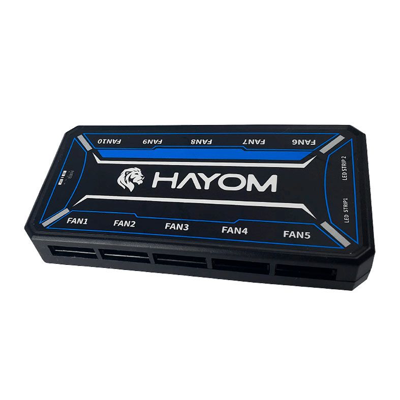 Kit Ventoinhas Hayom FC1306, RGB, 3X120mm, Preto, FC1306