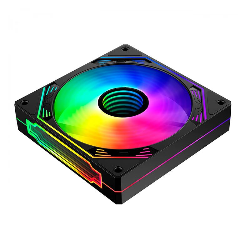 Kit Ventoinhas Hayom FC1308, RGB, 3X120mm, Preto, FC1308