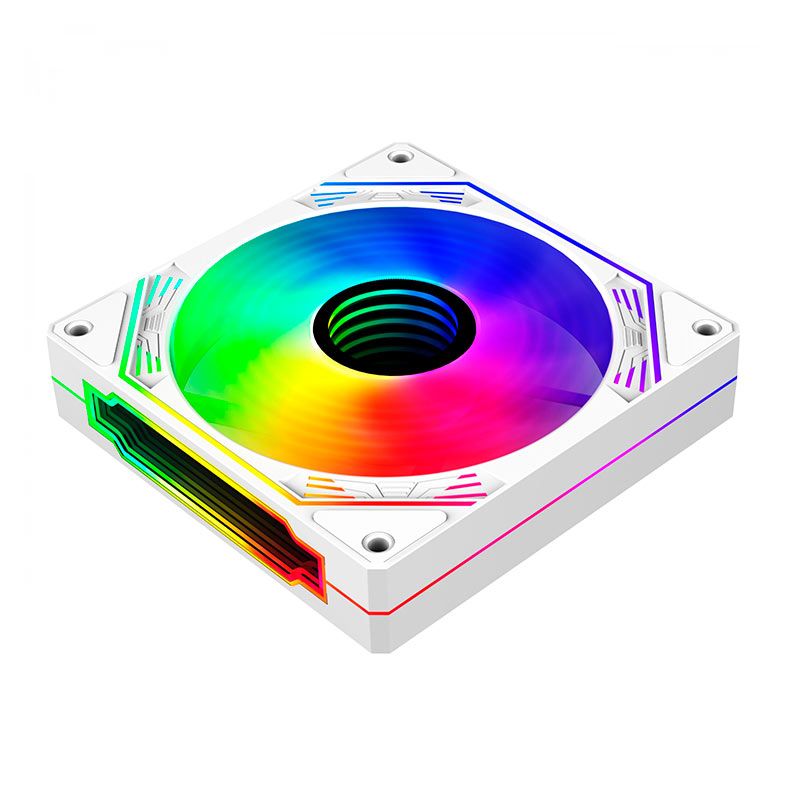 Kit Ventoinhas Hayom FC1309, RGB, 3X120mm, Branco, FC1309