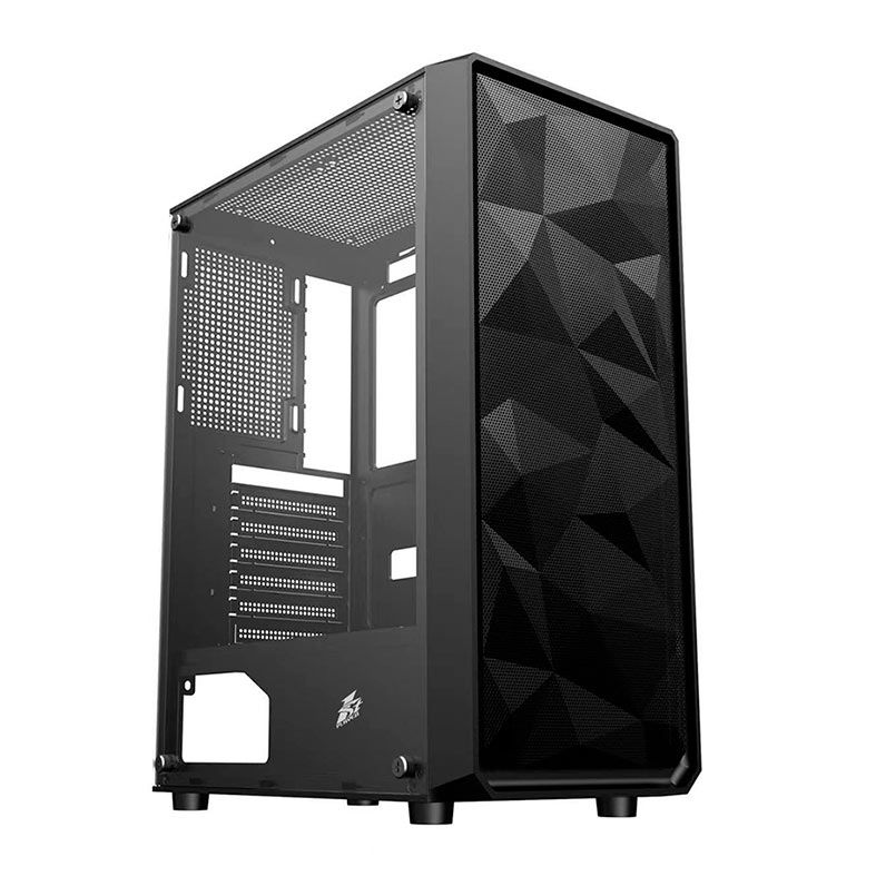 Gabinete Gamer 1STPlayer FD3, Mid-Tower, Lateral de Vidro, Preto, FD3BK