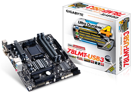 Placa Mae Gigabyte GA-78LMT-USB3 DDR3 Socket AM3+ Chipset AMD 760G