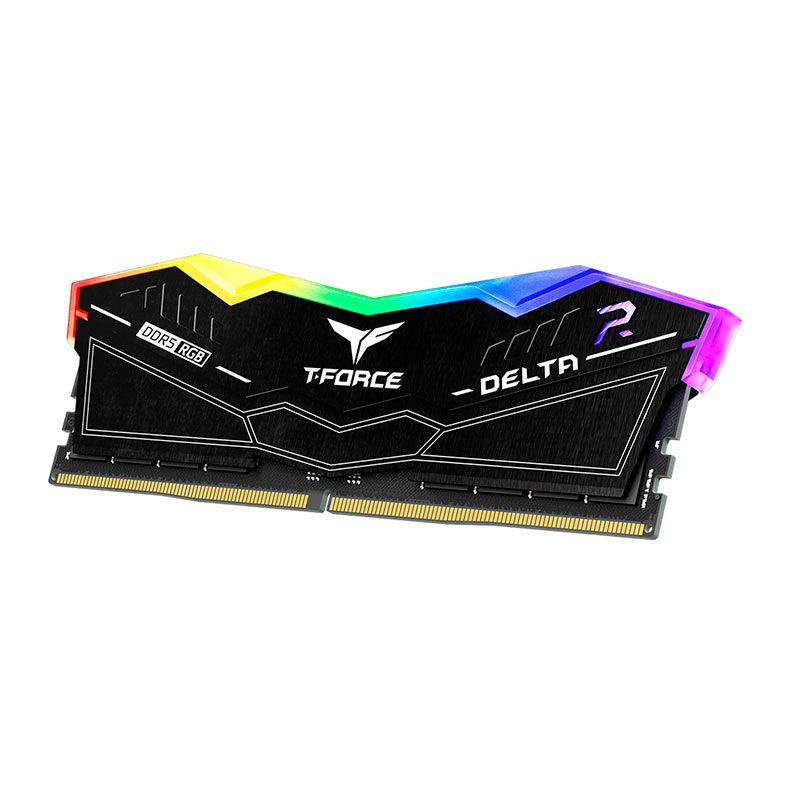 Memoria Team Group T-Force Delta, RGB, 32GB (2x16GB), DDR5, 6400MHz, C38, Preto, FF3D532G6400HC38JDC01