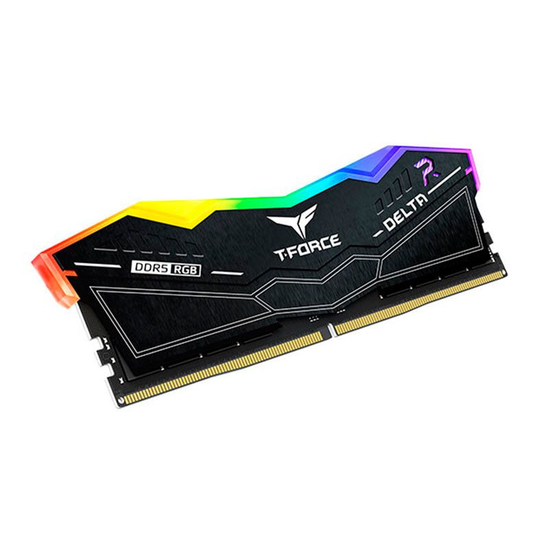 Memoria Team Group T-Force Delta, RGB, 32GB (2x16GB), 8000MHz, DDR5, CL38, Preta, FF3D532G8000HC38DDC01