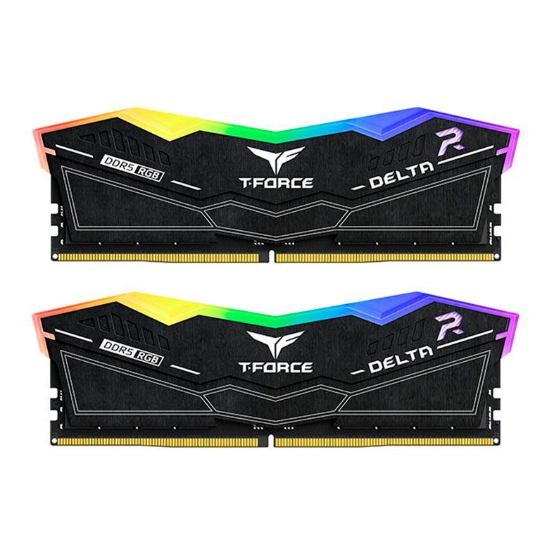 Memoria Team Group T-Force Delta, RGB, 48GB (2x24GB), 8200MHz, DDR5, CL38, Preta, FF3D548G8200HC38EDC01