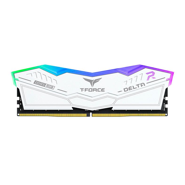 Memoria Team Group T-Force Delta, RGB, 16GB (1x16GB), DDR5, 6000MHz, C38, Branco, FF4D516G6000HC38A01