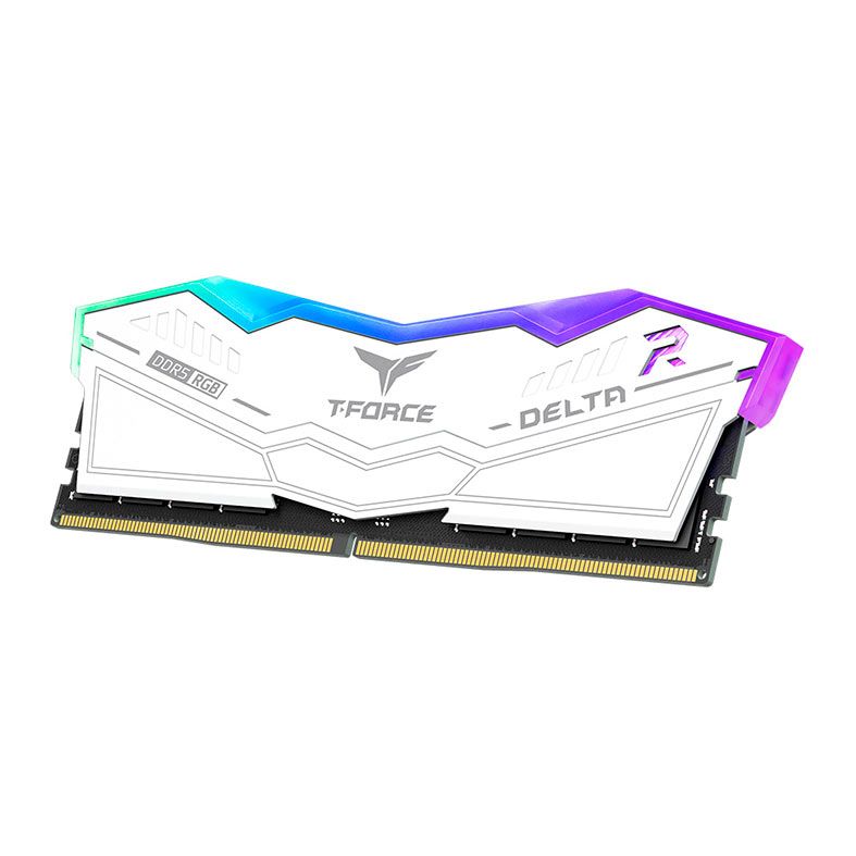 Memoria Team Group T-Force Delta, RGB, 16GB (1x16GB), DDR5, 6000MHz, C38, Branco, FF4D516G6000HC38A01