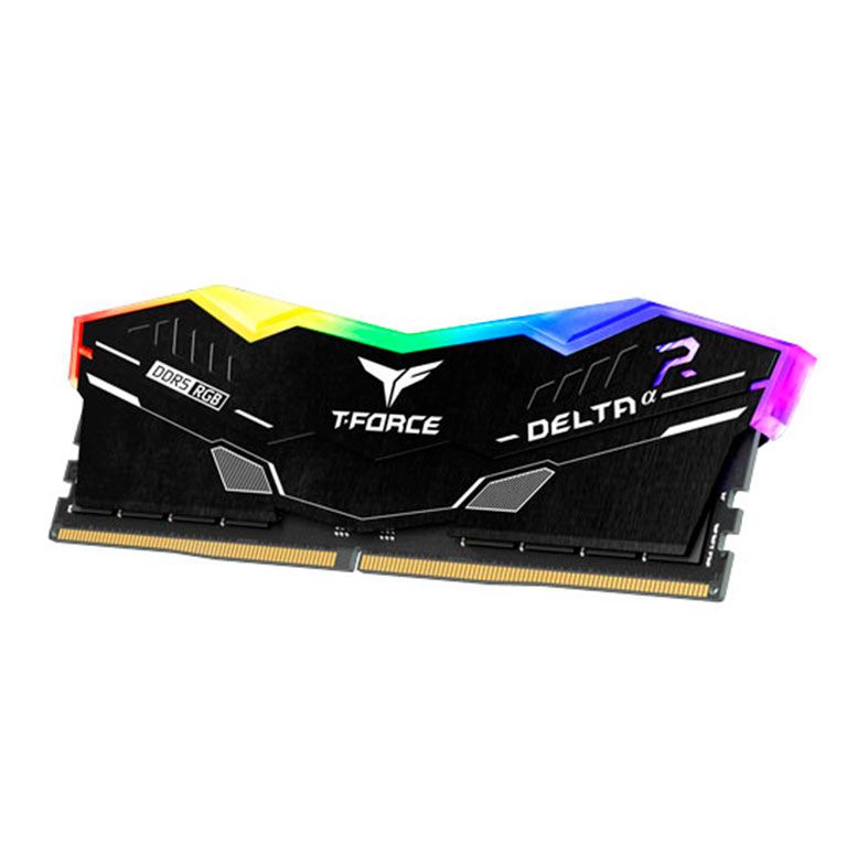 Memoria Team Group T-Force Delta A, RGB, 16GB (1x16GB), 6000MHz, DDR5, CL38, Preta, FF7D516G6000HC38A01