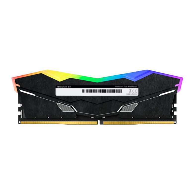 Memoria Team Group T-Force Delta A, RGB, 16GB (1x16GB), 6000MHz, DDR5, CL38, Preta, FF7D516G6000HC38A01