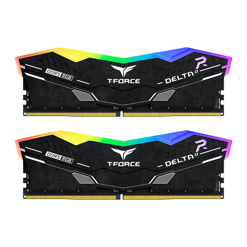 Memoria Team Group T-Force Delta A, RGB, 32GB (2x16GB), DDR5, 5600MHz, C40, Preto, FF7D532G5600HC40BDC01