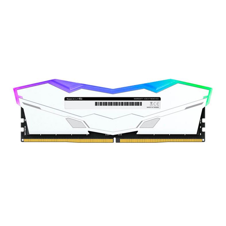 Memoria Team Group T-Force Delta A, RGB, 16GB (1x16GB), DDR5, 5600MHz, CL40, Branca, FF8D516G5600HC40B01