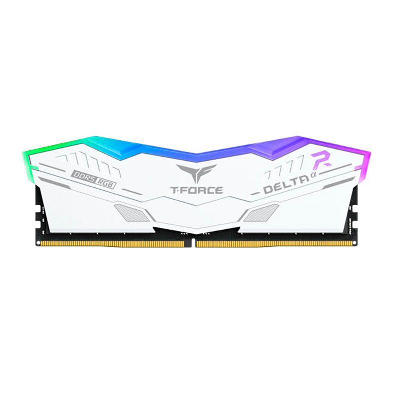 Memoria Team Group T-Force Delta A, RGB, 16GB (1x16GB), DDR5, 5600MHz, CL40, Branca, FF8D516G5600HC40B01