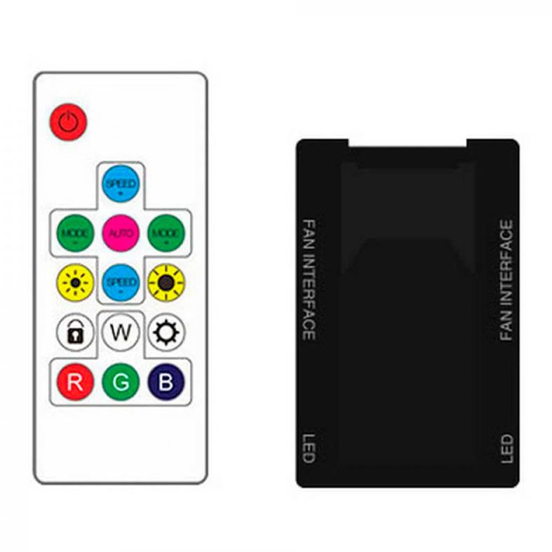 Kit Ventoinhas 1STPlayer FIS, RGB, 3x120mm, Preto, FIS-BK