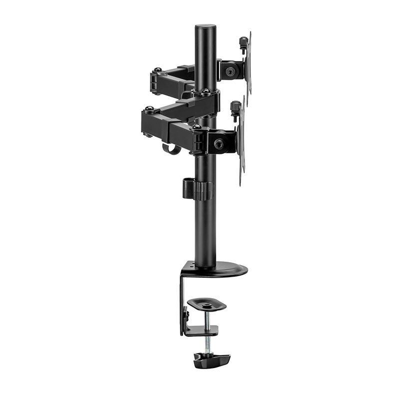 Suporte Articulado Para Dois Monitores Fortrek FK 445S, 17 Pol. a 32 Pol., Preto, FK445S