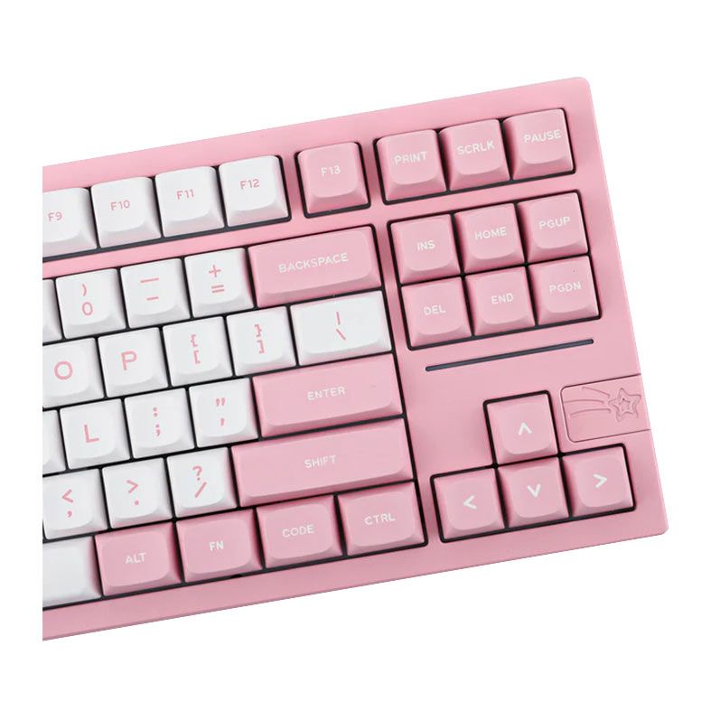 Teclado Mecanico Epomaker Feker Galaxy80, ARGB, Switch Mable White, Pink, FK-GLX80-PK-MW