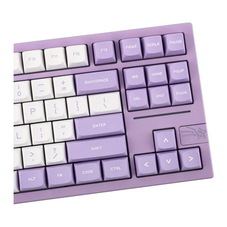 Teclado Mecanico Epomaker Feker Galaxy80, ARGB, Switch Mable White, Purple, FK-GLX80-PP-MW