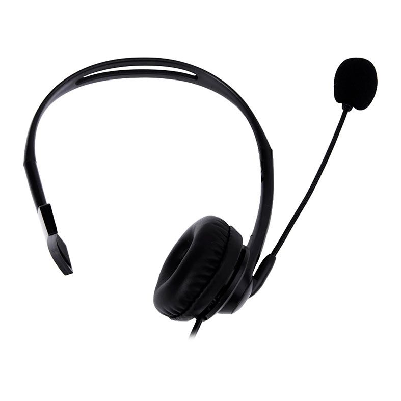 Headset Office Fortrek FK 731A, Drivers 30mm, USB, Preto, FK731A