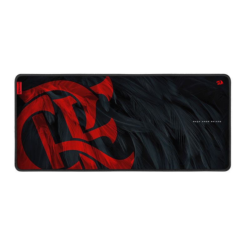 Mousepad Redragon Flamengo, 400x900x4mm, Preto e Vermelho, FL032