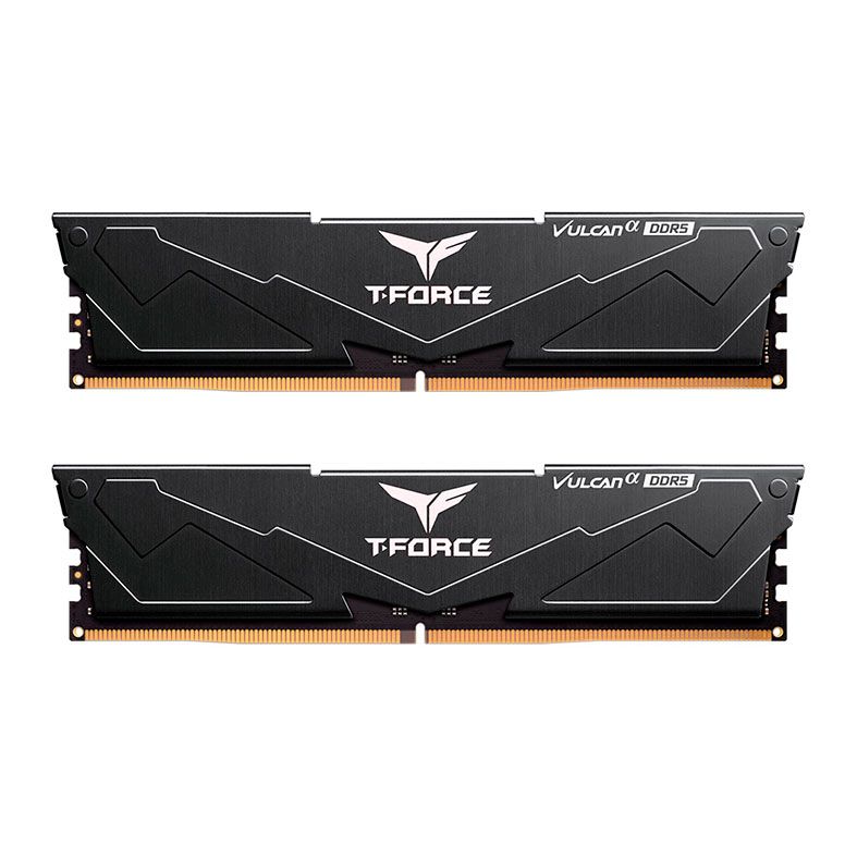 Memoria Team Group T-Force Vulcan A, 32GB (2x16GB), DDR5, 5600MHz, C40, Preto, FLABD532G5600HC40BDC01