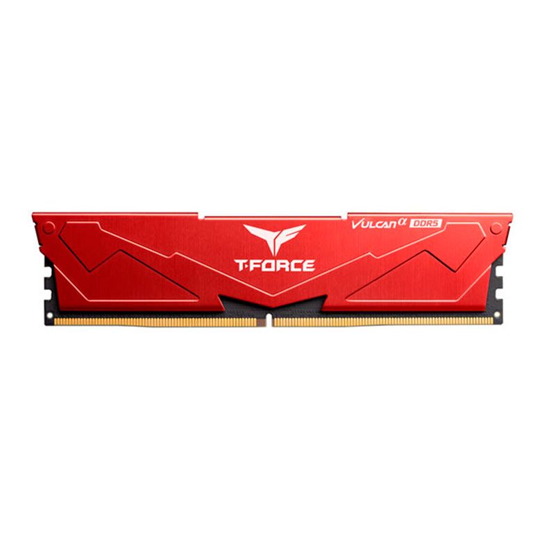 Memoria Team Group T-Force Vulcan A, 16GB (1x16GB), DDR5, 6000MHz, CL38, Vermelho, FLARD516G6000HC38A01