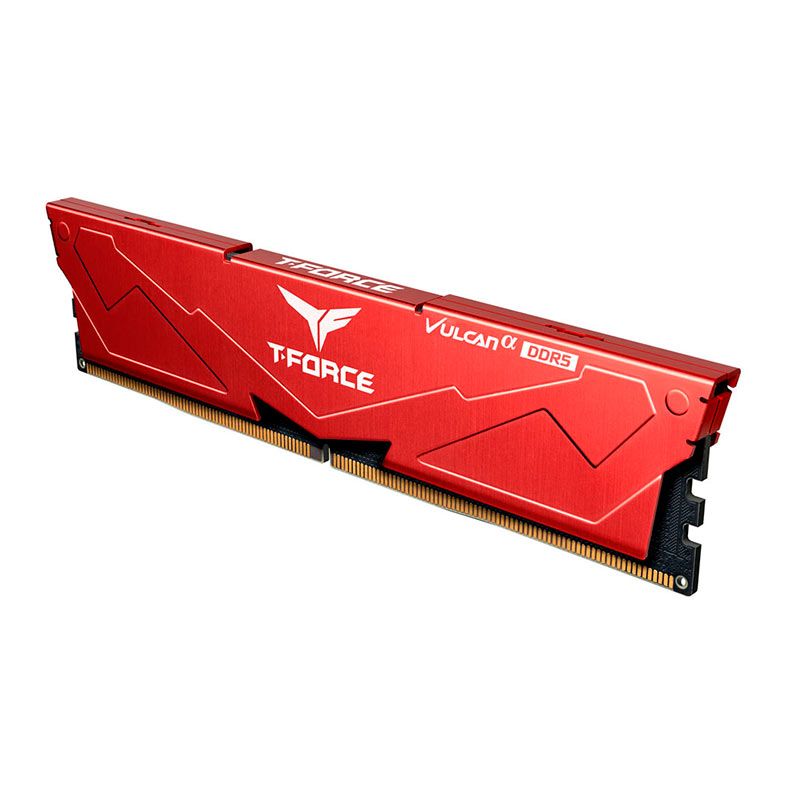 Memoria Team Group T-Force Vulcan A, 32GB (2x16GB), DDR5, 6400MHz, C32, Vermelho, FLARD532G6400HC32ADC01