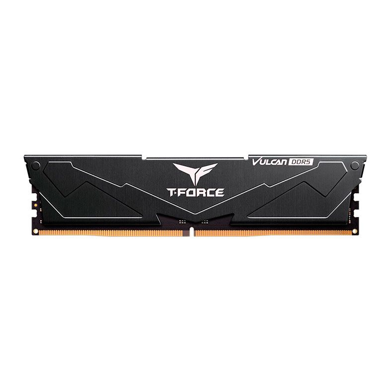 Memoria Team Group T-Force Vulcan, 32GB (1x32GB), DDR5, 5200MHz, CL40, Preta, FLBD532G5200HC40C01