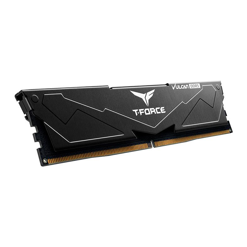 Memoria Team Group T-Force Vulcan, 32GB (1x32GB), DDR5, 5200MHz, CL40, Preta, FLBD532G5200HC40C01