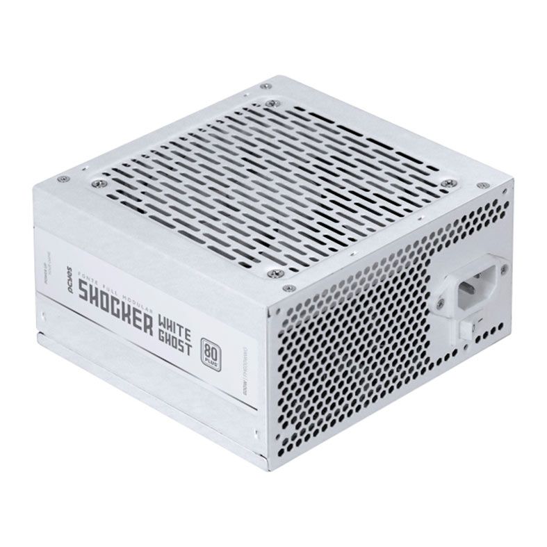 Fonte Pcyes Shocker White Ghost, 600W, Full-Modular, 80 Plus White, Branca, FM600WWG