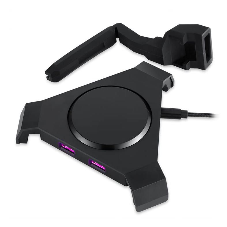 Mouse Bungee Motospeed Q20 RGB com HUB de 4 portas USB, FMSAC0087PTO